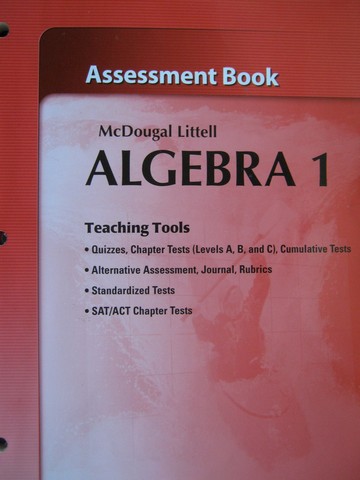 (image for) ML Algebra 1 Assessment Book (P) by Chase, Palmer, Power, Ricci,