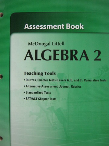 (image for) ML Algebra 2 Asessment Book (P) by Larson, Boswell, Kanold,