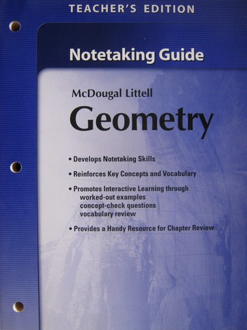 (image for) ML Geometry Notetaking Guide TE (TE)(P) by Larson, Boswell,