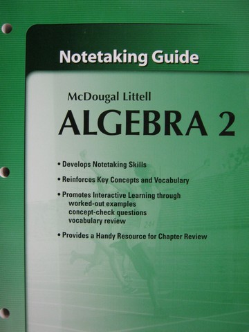 (image for) Algebra 2 Notetaking Guide (P)
