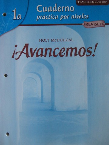 (image for) Avancemos! 1a Revised Cuaderno practica por niveles TE (TE)(P)