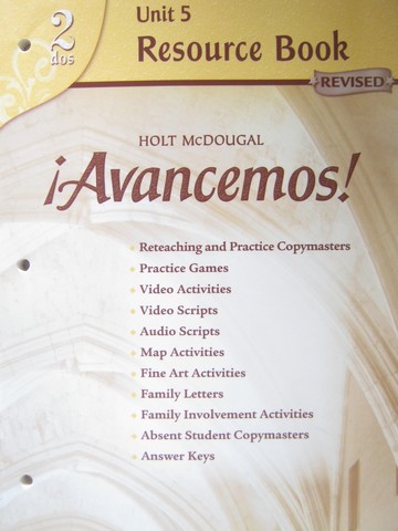 (image for) Avancemos! 2dos Revised Unit 5 Resource Book (P)