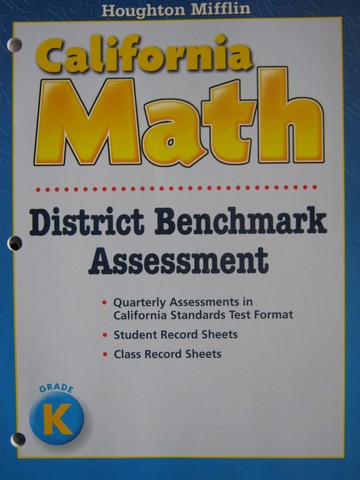 (image for) California Math K District Benchmark Assessment (CA)(P)