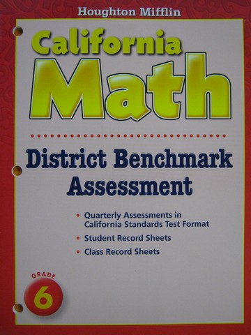 (image for) California Math 6 District Benchmark Assessment (CA)(P)