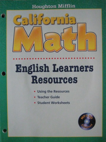 (image for) California Math 1 English Learners Resources (CA)(P)