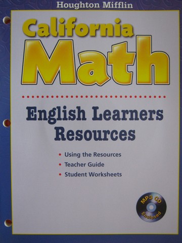 (image for) California Math 4 English Learners Resources (CA)(P)