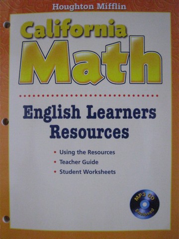 (image for) California Math 5 English Learners Resources (CA)(P)