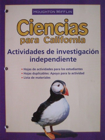 (image for) Ciencias para California 3 Actividades de investigacion (CA)(P)