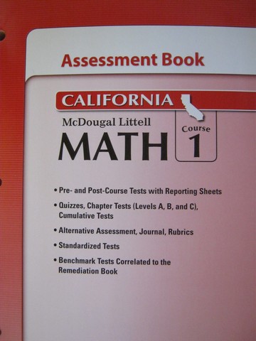 (image for) Math Course 1 Assessment Book (CA)(P)