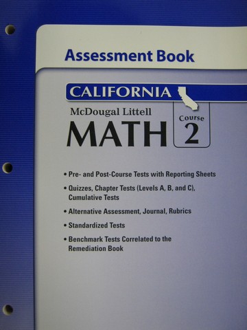 (image for) ML Math Course 2 Assessment Book (CA)(P) by Ricci,