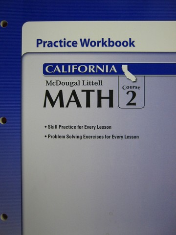 (image for) Math Course 2 California Practice Workbook (CA)(P)
