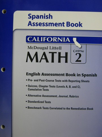 (image for) Math Course 2 California Spanish Assessment Book (CA)(P)
