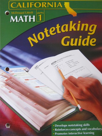 (image for) Math Algebra 1 California Notetaking Guide (CA)(P)