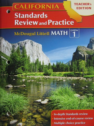 (image for) Math Course 1 California Standards Review & Practice TE (P)