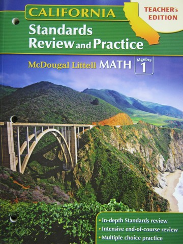 (image for) Math Algebra 1 California Standards Review & Practice TE (P)