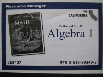 (image for) Math Algebra 1 California TRP (CA)(TE)(Box)