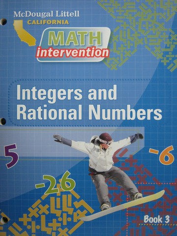 (image for) Math Intervention California Integers & Rational Numbers (CA)(P)