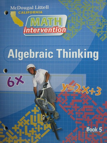 (image for) Math Intervention California Algebraic Thinking (CA)(P)