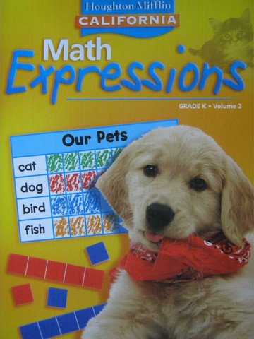 (image for) California Math Expressions K Student Activity Volume 2 (P)
