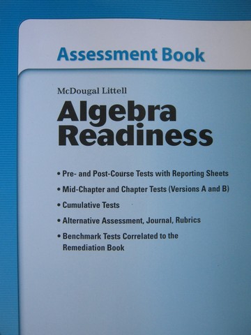 (image for) Algebra Readiness Assessment Book (P)
