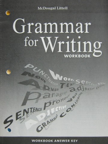 (image for) Grammar for Writing 8 Workbook Answer Key (P)