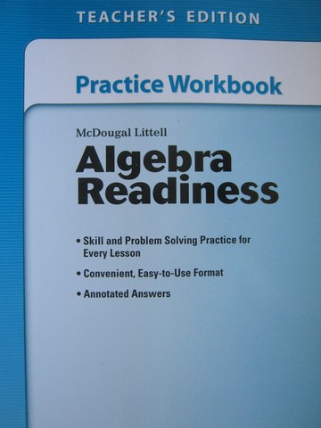 (image for) Algebra Readiness Practice Workbook TE (TE)(P) - Click Image to Close