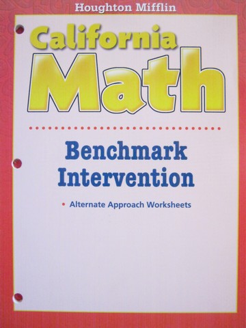 (image for) California Math 6 Benchmark Intervention (CA)(P)