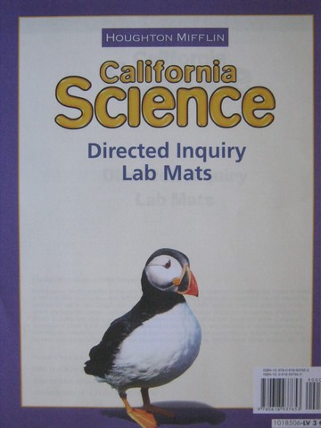 (image for) California Science 3 Directed Inquiry Lab Mats (CA)(P)