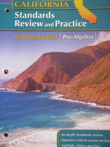 (image for) Pre-Algebra California Standards Review & Practice (CA)(P)