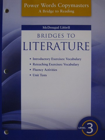 (image for) Bridges to Literature 3 Power Words Copymasters (P) by McBride