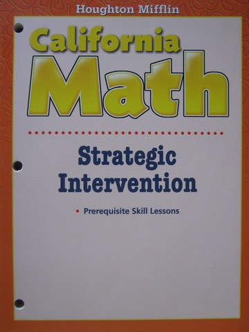 (image for) California Math 2 Strategic Intervention (CA)(P) - Click Image to Close