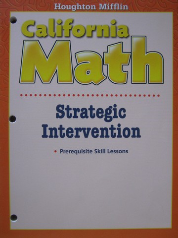 (image for) California Math 2 Strategic Intervention (CA)(P)