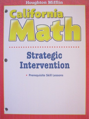 (image for) California Math 6 Strategic Intervention (CA)(P)