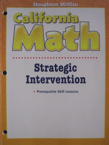 (image for) California Math 5 Strategic Intervention (CA)(P)