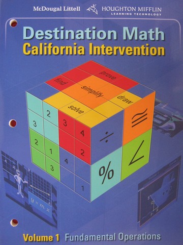 (image for) Destination Math California Intervention Volume 1 (CA)(P)