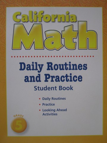 (image for) California Math 5 Daily Routines & Practice (CA)(P)