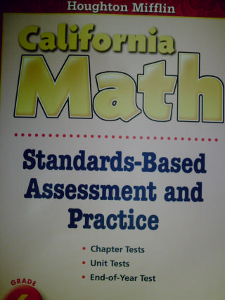 (image for) California Math 6 Standards-Based Assessment (CA)(P)
