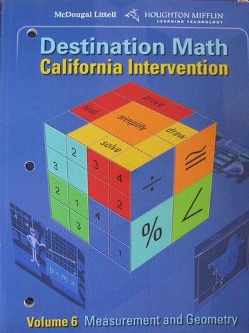 (image for) Destination Math California Intervention Volume 6 (CA)(P)