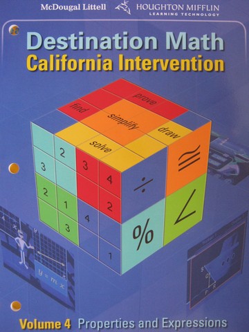(image for) Destination Math California Intervention Volume 4 (CA)(P)