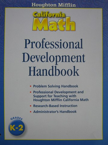 (image for) California Math K-2 Professional Development Handbook (CA)(P)