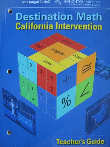 (image for) Destination Math California Intervention TG (CA)(TE)(P)