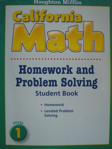 (image for) California Math 1 Homework & Problem Solving (CA)(P)