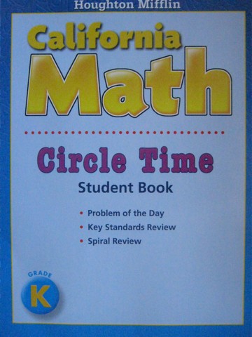 (image for) California Math K Circle Time & Practice Time (CA)(Pk)