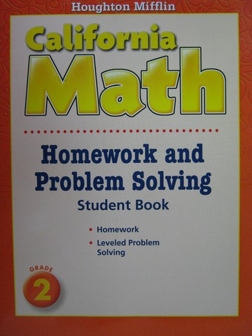 (image for) California Math 2 Homework & Problem Solving (CA)(P)