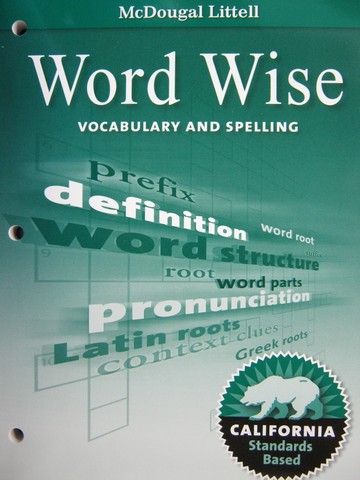 (image for) Word Wise Vocabulary & Spelling 8 (CA)(P) by James F Baumann