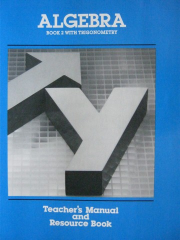 (image for) Algebra Book 2 with Trigonometry Teacher's Manual (TE)(P)