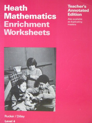 (image for) Heath Mathematics 4 Enrichment Worksheets TAE (TE)(P)
