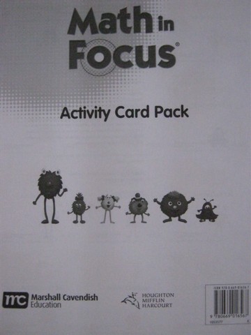 (image for) Math in Focus K Common Core Activity Card Pack (Pk) by Sharpe