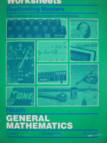 (image for) Heath General Mathematics Worksheets Duplicating Masters (P)