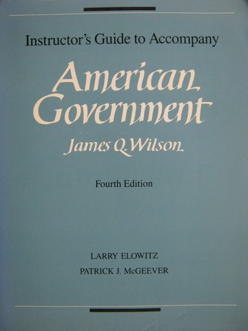 (image for) American Government Institutions & Policies 4e IG (TE)(P)